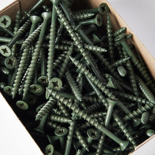 Forgefix ForgeFix Countersunk Decking Screws | 4.5 x 60mm | Green | Box 200 2