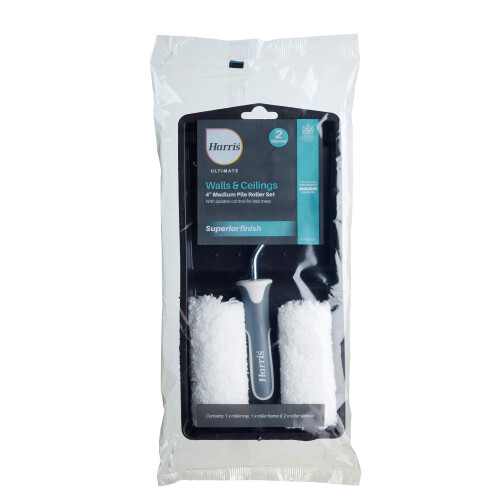 Harris Harris Ultimate Walls & Ceilings Medium Pile Roller Set, Tray, Frame, Roller Sle 1