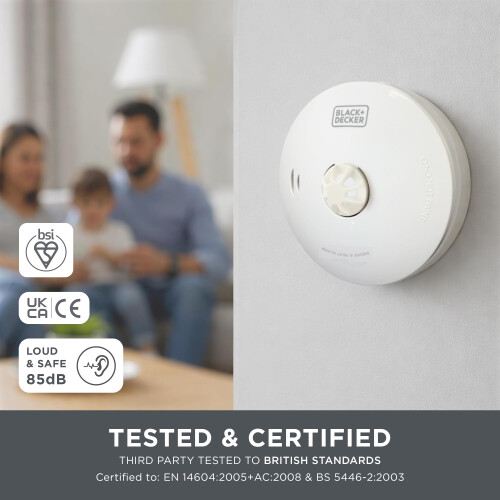BLACKDECKER MultiSensor Smoke And Heat Alarm Battery Powered With 10 Y 2