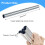 Apragaz Chrome Radiator Pipe Covers, 200mm x 15mm Pipe Covers (6 Pack) 2