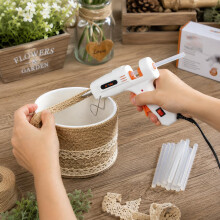 KATSU 20W Electric Hot Glue Gun Hot Melt Glue Gun with 12PCs Glue Stic