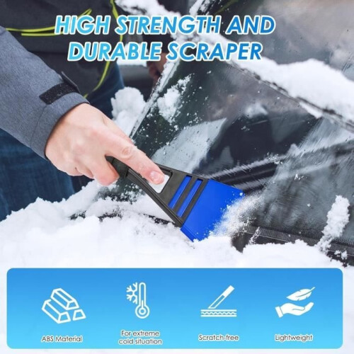 Ice Scraper - 3 pieces - Ergonomic Handle - Non-slip - Suitable for Windshields 1