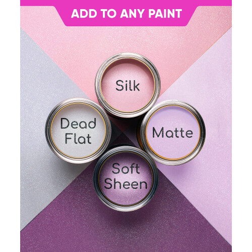 Levaka Holographic Silver Glitter Additive 150g with 2 x Buffing Pads 2
