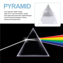 Prisma Optische Glazen Piramide 40 Mm Hoog Rechthoekig Veelvlak Geschikt voor Onderwijsexperimenten