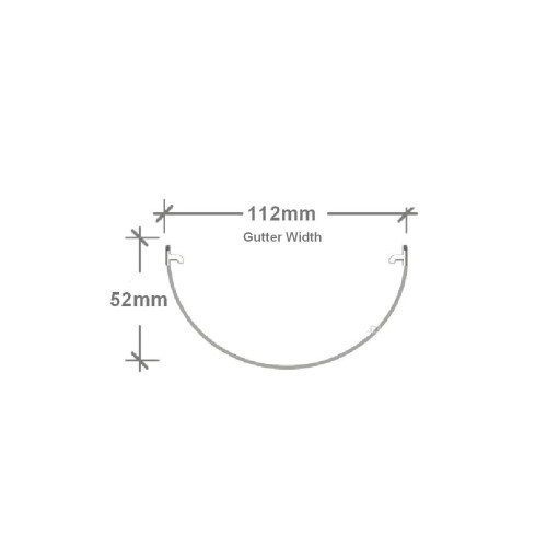 Black Round Gutter Internal Stop End, Freeflow 112mm Rain Water Systems 1