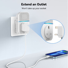TECKNET SelfPowered Doorbell Waterproof IP65 Twin Wireless Doorbell No
