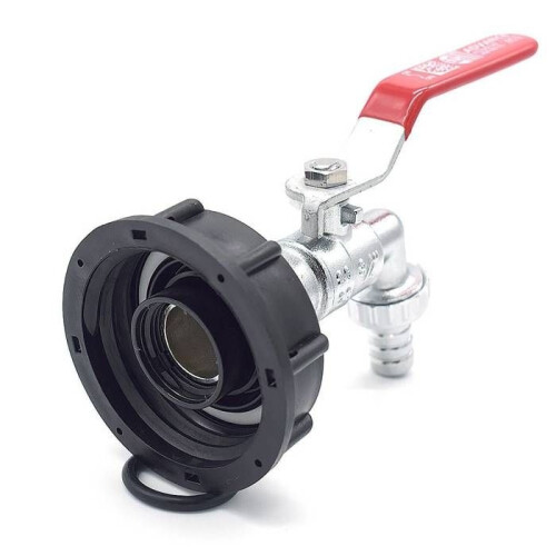 Chrome-plated brass tap fitting, 3/4" 90-degree outlet - 15mm barbed thread 1