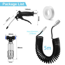 Fippy Truck Air Duster Gun with 5 Metre Recoil Hose Blow Dust Gun Heav