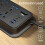 UK Power Strip outlets socket 4 AC Plug Outlets Extender switch and 2 1