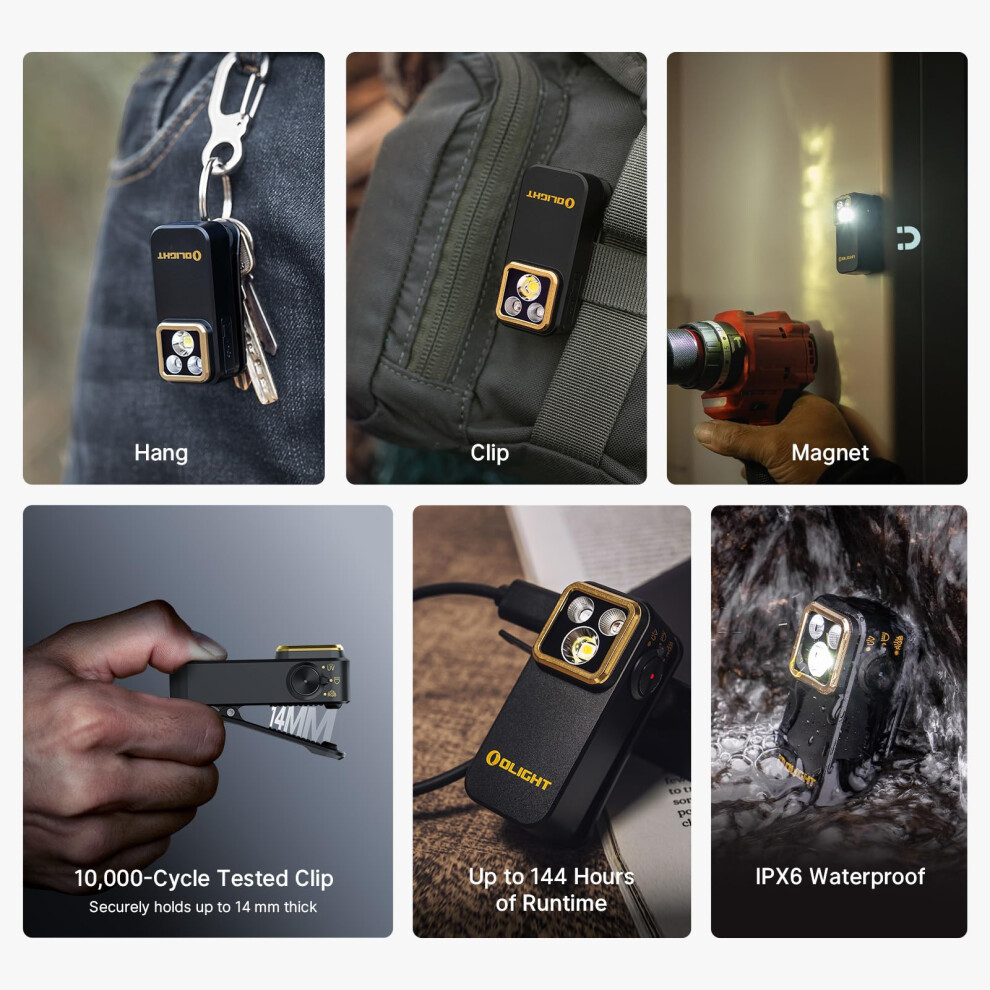 Olight Oclip Pro S 600 Lumens 5 Light Sources Clip On Torch Rechargeab 5006512318249