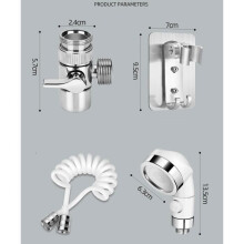 Shower Head Set for Sink, Bathroom Shower Head, Telescopic Hose, for Washing Hair or Cleaning the Sink