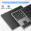 2.4G  Number Pad Ultra-Thin Wireless Numpad USB Rechargeable Numeric Keypad for IOS Android Window Black 6
