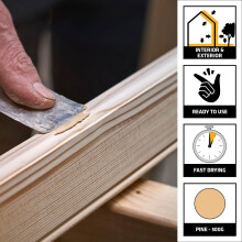 Everbuild 2Part High Performance Wood Filler – Fast Drying – Weatherpr