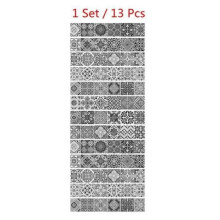 13 kpl 3D-geometrisia portaiden tarroja kodin sisustukseen
