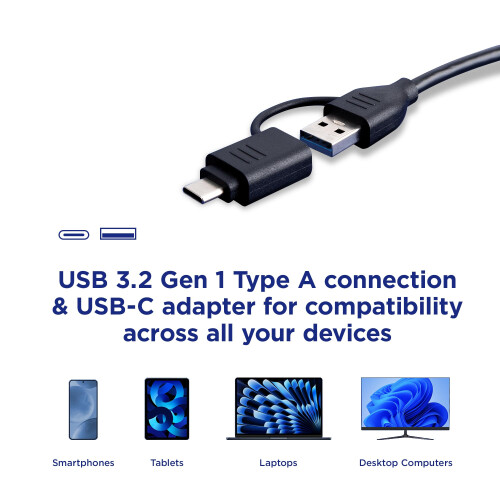 Integral 4in1 Memory Card Reader, USB 3.0 & USB C Adapter to microSD, SD, Compact Flash, MS Duo/Pro - For iPhone 15/16 Plus/Pro/Pro Max, MacBook Pro/ 2