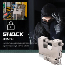 CDC DIGI 94mm Heavy Duty Padlock with 5 Keys Padlock Shed ChromePlated
