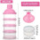 4-Layer Formula Dispenser - Portable Container Bottle for Outdoor Use - Pink 2