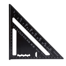 Carpenter's Square - LON - Aluminum Alloy - Black - Metric System
