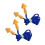 Bouchons d'oreilles - Sans marque - Réutilisables - Réduction du bruit - Silicone - Cordon bleu de 60 cm 3