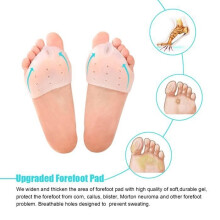 DUOKON Gel Toe Separators and Bunion Corrector with Metatarsal Cushions - White