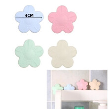 Doorstop - Self-adhesive flower-shaped door stop - TPR - 4cm - 8 pieces