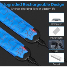 Rechargeable LED Light-Up Armband, Reflective LED Running Armband, 3 Modes Adjustable Flashing Bracelet Band