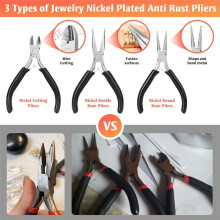 Jewelry Making Supplies for Adults, Jewelry Making Supplies Kit with Jewelry Making Tools, Jewelry Pliers, Letter Charm