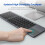Zedo Foldable Bluetooth Keyboard, Pocket Size Portable Mini BT Wireless Keyboard with Touchpad for Android, Windows, PC, Tablet, with Rechargeable Li 2