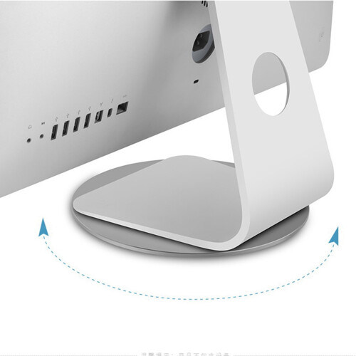 360 Computer Base Turntable,Computer Monitor Rotating Frame,Aluminum Alloy Rotating Frame,Office Computer Accessories 2
