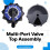 R0443900 2-Inch Multi-Port Valve Top Assembly Replacement Kit for  Jandy Multiport Side Mount Backwash Valves 2