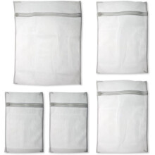 igadgitz Home Set of 5 Mesh Laundry Bags Organizer with Zipper for Washing Machine