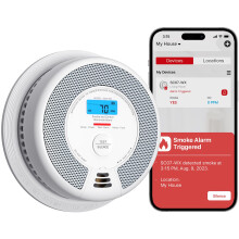 X-Sense Wi-Fi Combination Smoke Alarm and Carbon Monoxide Alarm with Replaceable Battery, Smart Fire Alarm Compatible with X-Sense Home Security App,