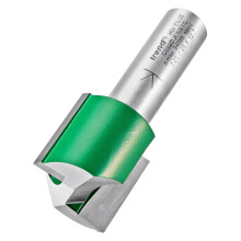 Trend CraftPro Straight Two Flute Router Cutter Bit, 1/2 Inch Shank, 25mm Cut Diameter & 25mm Cut Length, Tungsten Carbide Tipped, C032DX1/2TC