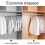 64 Pcs Hanger Hooks, Extension Clips, Connector Hooks for Space Saving Mini Cascading Hangers Organizer (White) 4