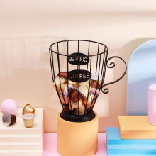 Vintage Coffee Capsule Organizer Basket for Pods, Original Design Cup Holder for Hotel and Home PZCC