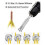 2Pcs Wire Twisting Tool 1/4Inch Hex-Shank Electrical Cable Wire Stripper and Twister Wire Stripping Tool WireNut Twister 2
