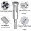 2Pcs Wire Twisting Tool 1/4Inch Hex-Shank Electrical Cable Wire Stripper and Twister Wire Stripping Tool WireNut Twister 3