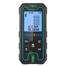 Laser Measure 50M, RockSeed Portable Accurate Laser Distance Meter, Digital Distance Measurement Tool with 2 Bubble Levels, Laser Distance Measure wi