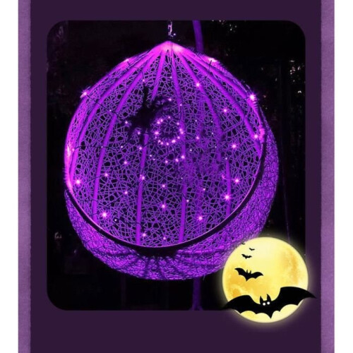 Halloween Lights - KAKOO - Spider Web - 1.2m - 80 LEDs - 8 Modes