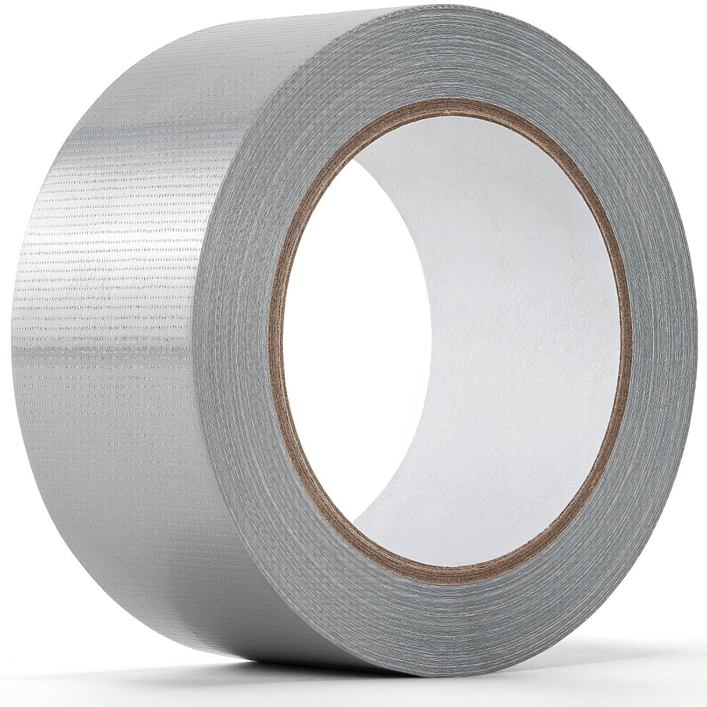 Roe Tenpo Silver Duct Tape - 48Mm X 50M, Heavy Duty Gaffer Tape, Waterproof, Extra Strong Adhesive, Residue-Free, Ideal For Sealing, Wrapping, Plumbi 5008627697172