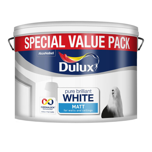 Dulux Dulux Matt Paint, 7 L - Pure Brilliant White