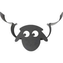 Toiletpapierhouder - Schaap - Metaal - Zwart - Maximaal 7 rollen