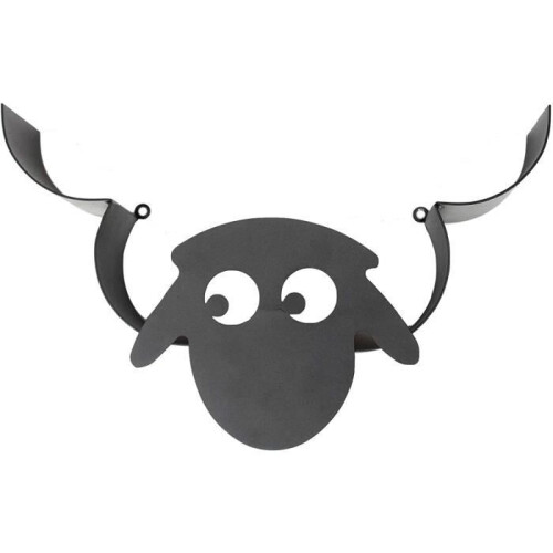 Θήκη για χαρτί υγείας - Sheep - Metal - Black - Μέγιστο 7 ρολά 1