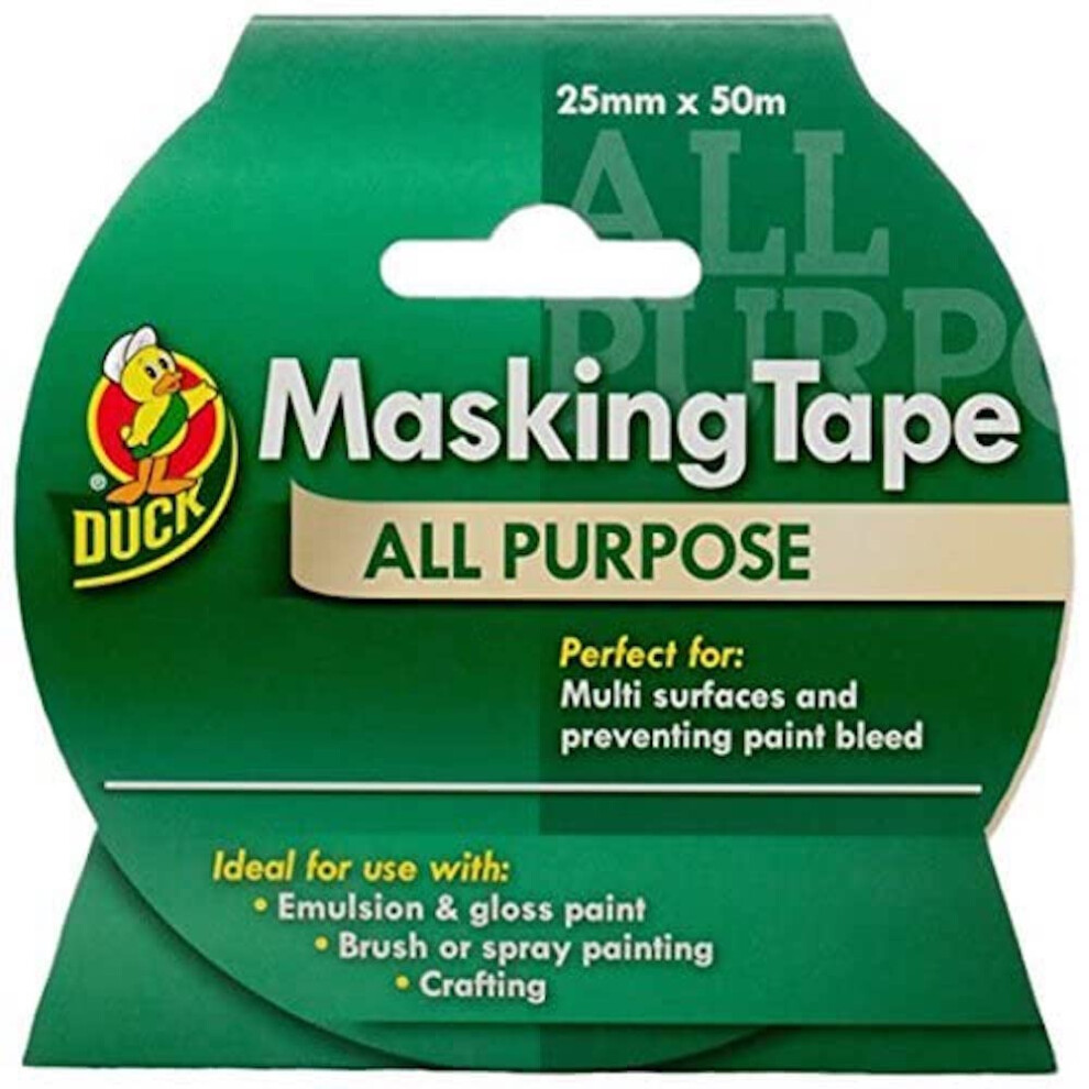 Ducktape 232317 Masking Tape, All Purpose, 25 Mm X 50 M 5004213744206