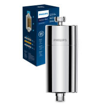 Philips Water - In-Line Shower Filter, Reduces Chlorine by up to 99%, Easy to Instal, Fits all standard hoses and taps (Packaging may vary)