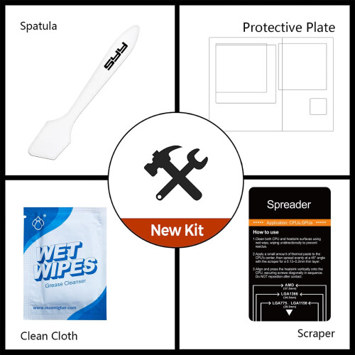 SYY Thermal Paste 2g CPU Compound with Toolkit for CPU/GPU/All Coolers 2