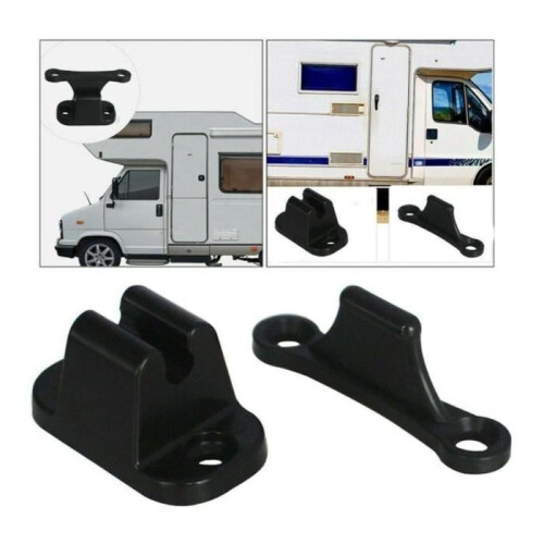 Verstärkte T-förmige Türstopper für Wohnmobile und Boote – 4er-Set – Schwarz 1