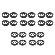 20St Zwarte Plastic Auto Speaker Beschermkap Mesh Cover Voor Tweeters