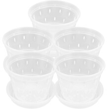5Sets Handige Kleine Plastic Hangpotten Voor Kamerplanten
