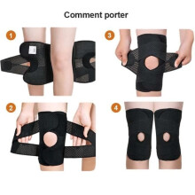 Urheilupolvisuojat - Unisex - Musta - Nailon, spandex - Erittäin ohuet ja hengittävät